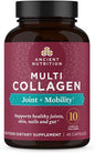 Ancient Nutrition Collagen Pills for Joint Support, Multi Collagen Capsules 45 Ct, Joint + Mobility, Supports Joints, Skin & Nails, Exercise Recovery, Paleo and Keto Friendly, Gluten Free