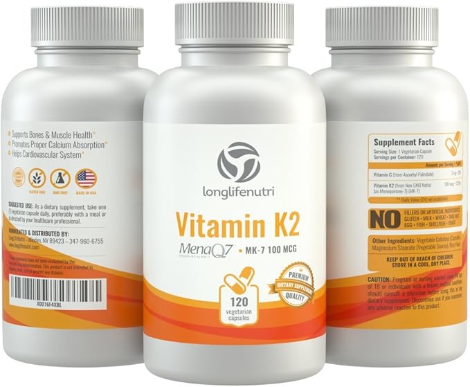 Vitamin K2 MK-7 100mcg ??120 4-Month Supply,