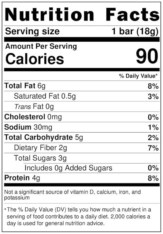 Mammoth Bar Almond Vanilla Mini Bar - Mini Organic Snack Bar Packed with 4g Protein. Made with Premium Almond, Dates & Egg White Protein. Paleo • Gluten Free • Raw - 16 Mini Bars