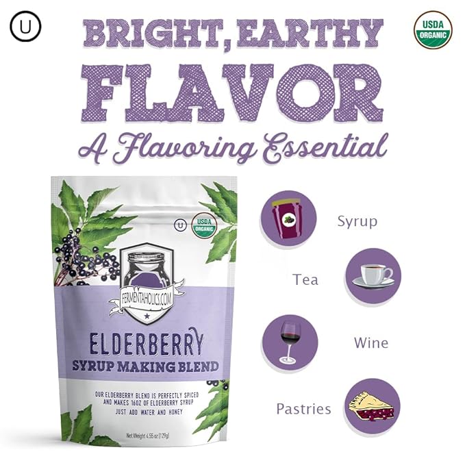 Fermentaholics | USDA Organic Dried Elderberry