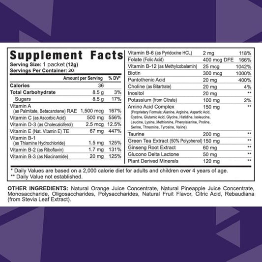 Youngevity Rebound FX ON-The-GO Pouches Citrus Punch - 30 CT Box