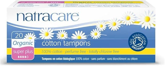 Natracare Organic Non Applicator Tampons Super 20 Per