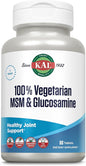 KAL 100% Vegetarian MSM & Glucosamine 60-Day Guarantee 60 Servings, 60 Tablets