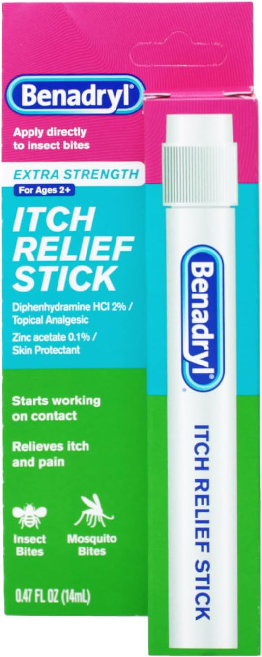 Benadryl Extra Strength Itch Relief Stick, 0.47 fl.