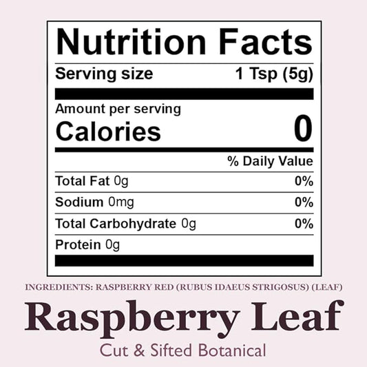 Organic Positively Botanicals Company, Raspberry Leaf, 16 Ounce