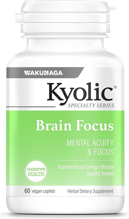 Kyolic Specialty Series, Brain Focus, Mental 60 Caplets