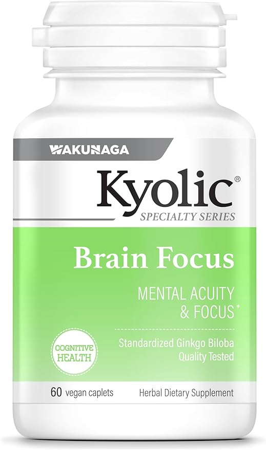 Kyolic Specialty Series, Brain Focus, Mental 60 Caplets