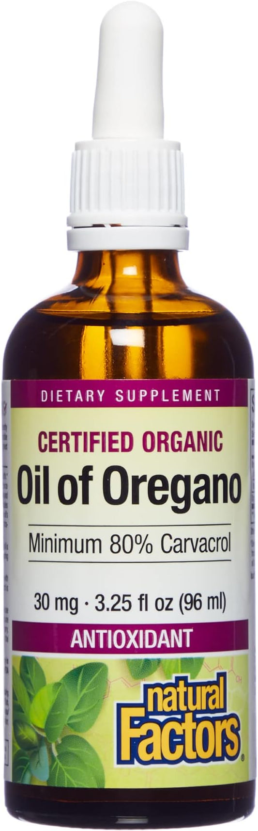 Natural Factors Certified Organic Oil of 3.25 Fl