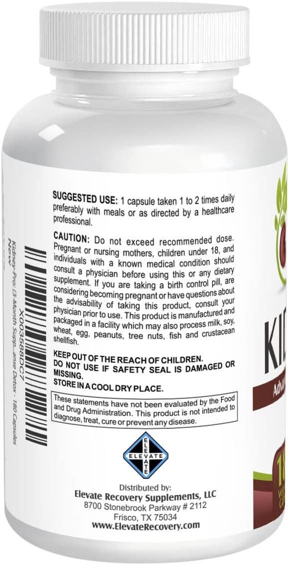 Kidney-Pro (3-Month Supply) with 21 Kidney 1 Formula 180 Veggie