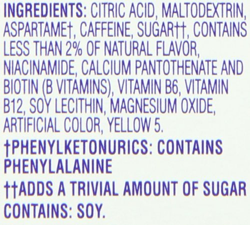 Crystal Light On The Go Energy Citrus, 10 Count (Pack of 12) - Packaging May Vary