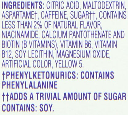 Crystal Light On The Go Energy Citrus, 10 Count (Pack of 12) - Packaging May Vary