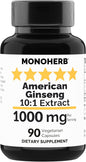 American Ginseng Extract 1000 mg 90 Vegetarian