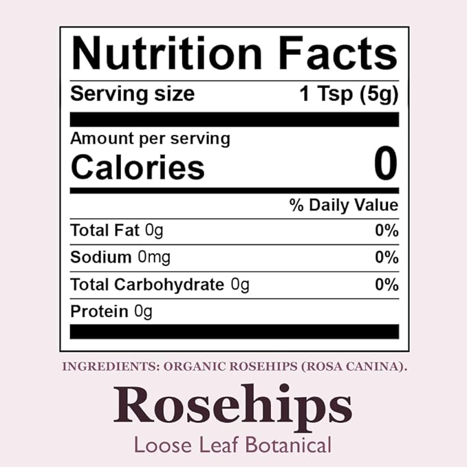 Organic Positively Botanicals Company, Rosehips, Loose 16 Ounce