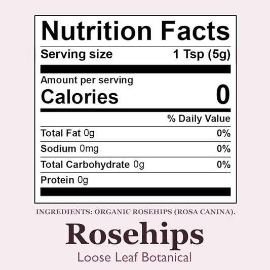 Organic Positively Botanicals Company, Rosehips, Loose 16 Ounce