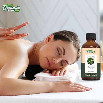 Tamanu (Calophyllum inophyllum) Oil Pure & Natural for Skin, Face, Hair Care, Aromatherapy & Massage 30ml/1.01fl oz