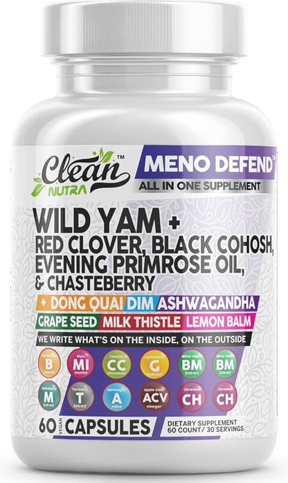 Clean Nutra Wild Yam Root Capsules