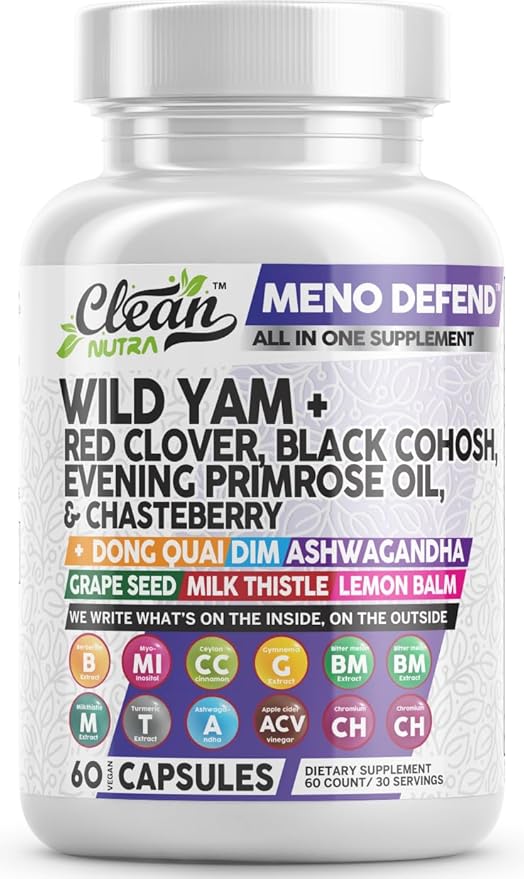 Clean Nutra Wild Yam Root Capsules