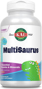 KAL MultiSaurus Kids Chewable Multivitamins, 11 Essential Vitamins and Minerals for Kids, Berry, Grape, Orange Chewables, Gluten and Fructose Free, 180 Servings, 180 Dinosaur-Shaped Chewables