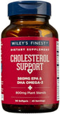 Wiley's Finest Wild Alaskan Fish Oil Cholesterol Support - Heart Health Supplement for Men and Women - 560mg Omega-3s - 90 Softgels (45 Servings)