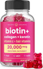 NutraChamps Hair Skin & Nails Gummies 5000mcg Biotin
