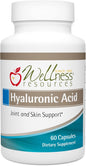 Wellness Resources Hyaluronic Acid from Rooster Comb, 100% Natural Low Molecular Weight (60 Capsules)
