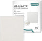 Dimora Calcium Alginate Wound Dressing, 4'' 4'' Patches,10 Patches,10 Individual