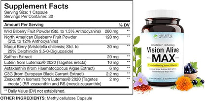Vision Alive Max with 8 Natural 2020, Bilberries, c3g from (30 Count 2))