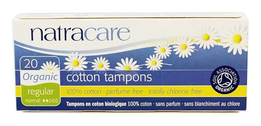 Cotton Tampon without Applicator Regular 20 Ct 12 Pack