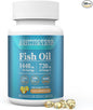 Fish-Oil Omega3-EPA DHA-Supplement Burpless-Softgels - 120Capsules 1440 mg per Serving Mini Size Healthy Heart Support Fatty Acids Supplement Helps Maintain Healthy Triglyceride Levels