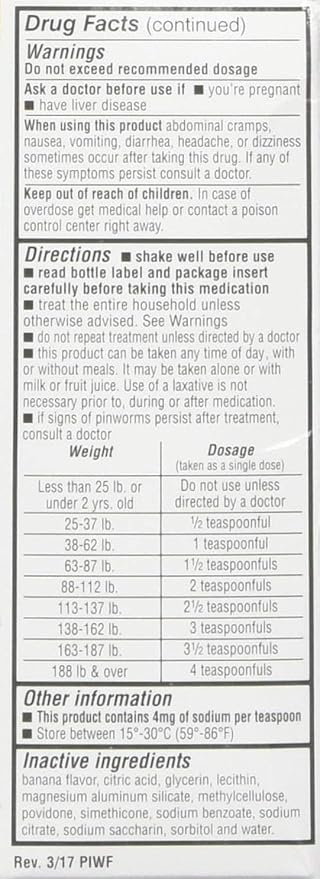 REESE'S PINWORM Medicine Liquid for Entire 2 Oz 2