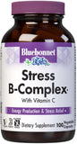 Bluebonnet Nutrition Stress Relief B Complex Vegetable Capsules, Vitamin B6, B12, Biotin, Folate, Vegan, Gluten & Soy & Milk Free, Kosher, Unflavored, 100 Count