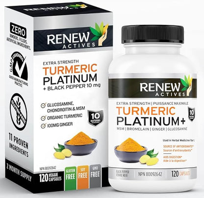 Renew Actives Turmeric Platinum 120 Capsules