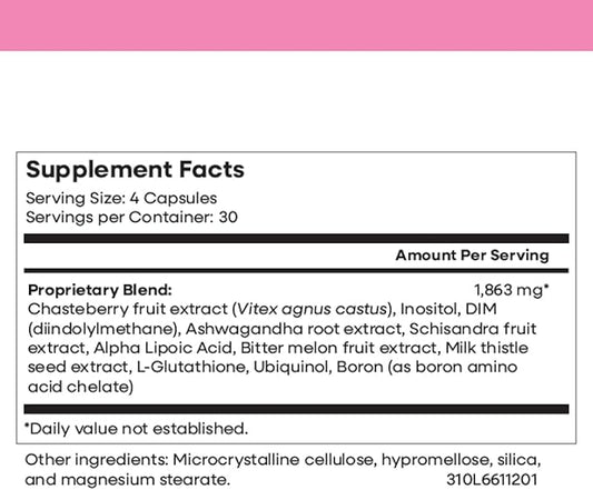 Femme Optimyze - 120 Women's Hormone Balance Capsules - Hormone Balance For Women - Hormone Balancing Supplement For Women - Female Hormones Support Supplement - Hormonal Regulation