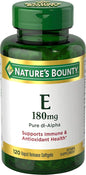 Nature's Bounty Vitamin E Pills and 400iu, Multi, 180 mg, 120 Count 1)