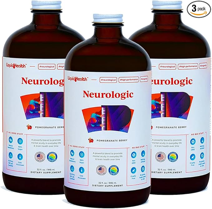 LIQUIDHEALTH 32 Oz Liquid Neurologic Focus (3 Pack)
