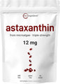 Micro Ingredients Astaxanthin 12mg, 120 Softgels, 4 Month Supply | Premium Astaxanthin Antioxidant Supplements | Fresh Microalgae Source | Supports Eye, Joint, & Internal Circulation Health