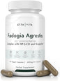 Organic Fadogia Agrestis 600mg for Natural Test Support (2X More Pure - 3X More Absorbent) Athlete Approved - Supports Muscle Growth & Recovery, Healthy Energy Levels, Drive, Stamina & Mood - 60ct