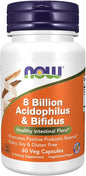 NOW Foods Acidophilus & Bifidus 8 Billion VCaps, 60 ct