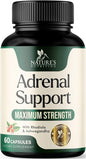 Adrenal Support Supplements & Cortisol Manager 10 Herbs 60 Capsules
