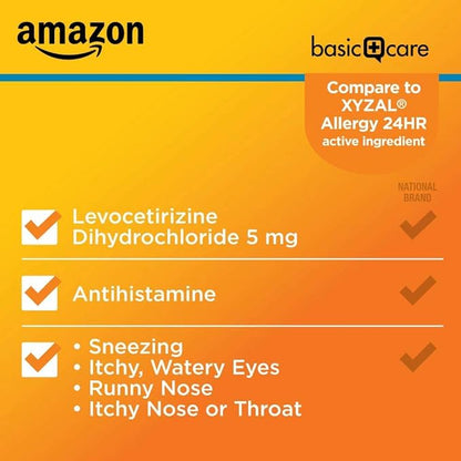 Amazon Basic Care 24 Hour Allergy 5 mg, 80 Count