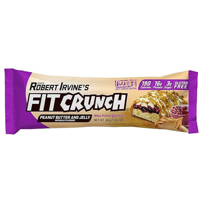 FITCRUNCH Snack Size Protein Bars, 6-Layer Baked Bar, 3g of Sugar, Gluten Free & Soft Cake Core (18 Count, Flavor Lovers)