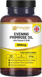 Evening Primrose Oil 1000mg with Vitamin B6 90 90 Softgels| 90mg GLA