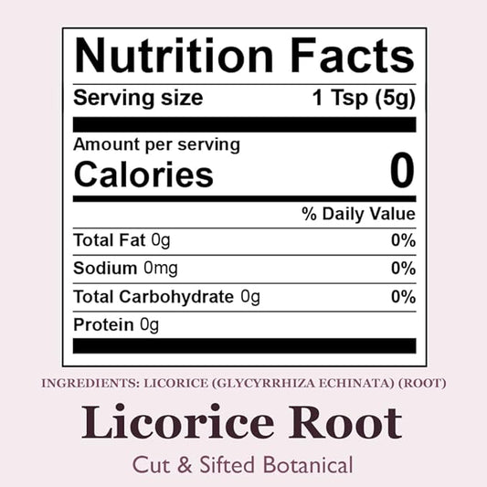 Organic Positively Botanicals Company, Licorice Root, 16 Ounce