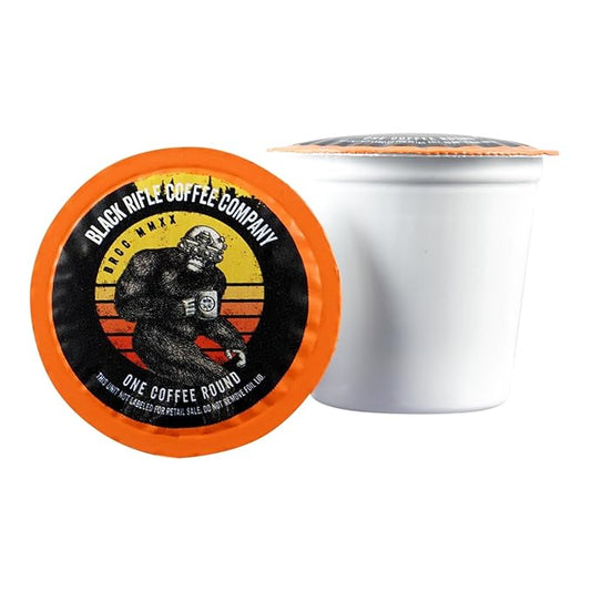 Black Rifle Coffee Company, Single Serve Coffee Pods, Tactisquatch, Dark Roast Coffee Pods, 84 Count
