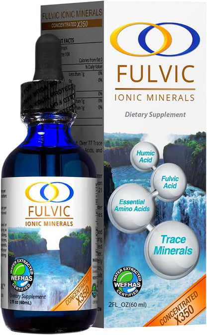 Optimally Organic Water Extracted Fulvic Ionic X350 - 8+ Month