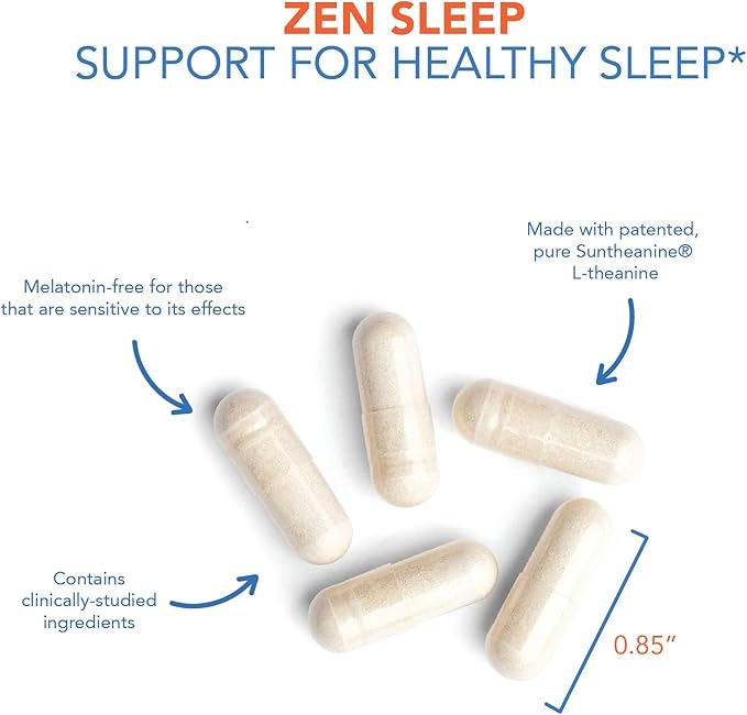 Allergy Research Group Zen Sleep Supplement P5P, 5-HTP, 5-HTP, GABA, 60 Count
