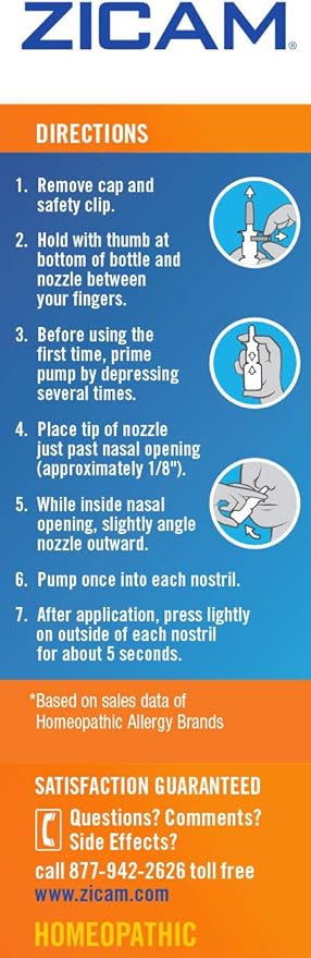 Zicam Allergy Relief No-Drip Liquid Nasal 0.5 Ounce