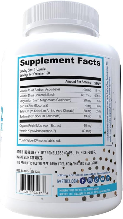 NuEthix Formulations NU-D3 + K2 D3 and K2 5000 5000 iu 60ct, 60 60 servings