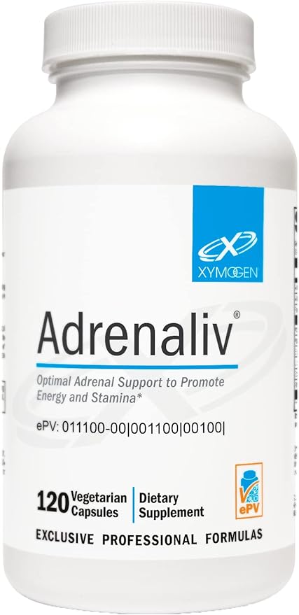 XYMOGEN Adrenaliv - Adrenal Support Supplement B6 (120 (120 Capsules)
