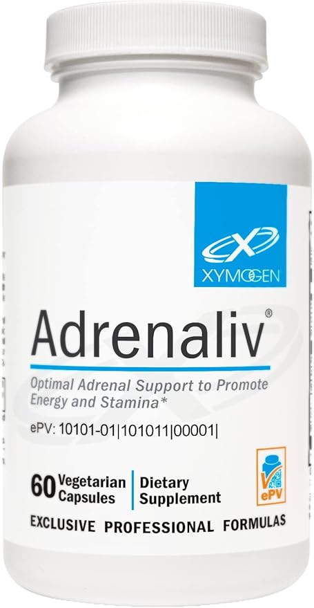 XYMOGEN Adrenaliv - Adrenal Support Supplement B6 (60 (60 Capsules)